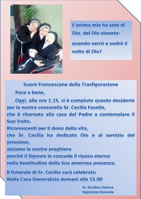 news - Sr. Cecilia SFT